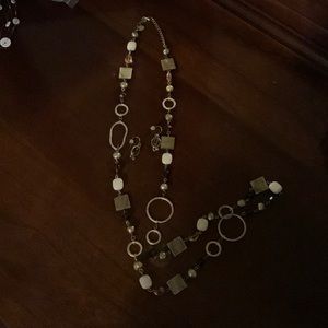 Lia Sophia necklace and matching earrings